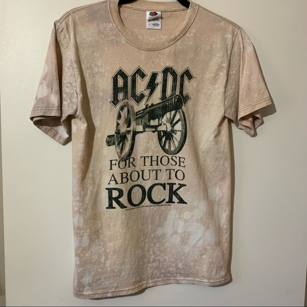 Fruit of the Loom AC/DC Tie-Dye Band Shirt